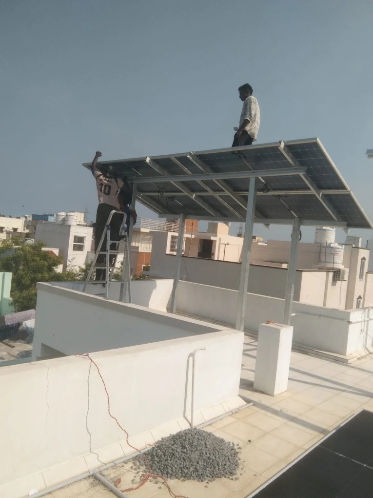 Completed ZeroEB residential solar rooftop installation